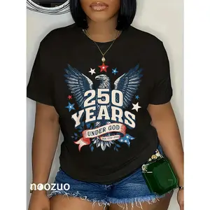 100% Cotton 250 Years in God We Trust 1776-2026 - USA T-Shirt