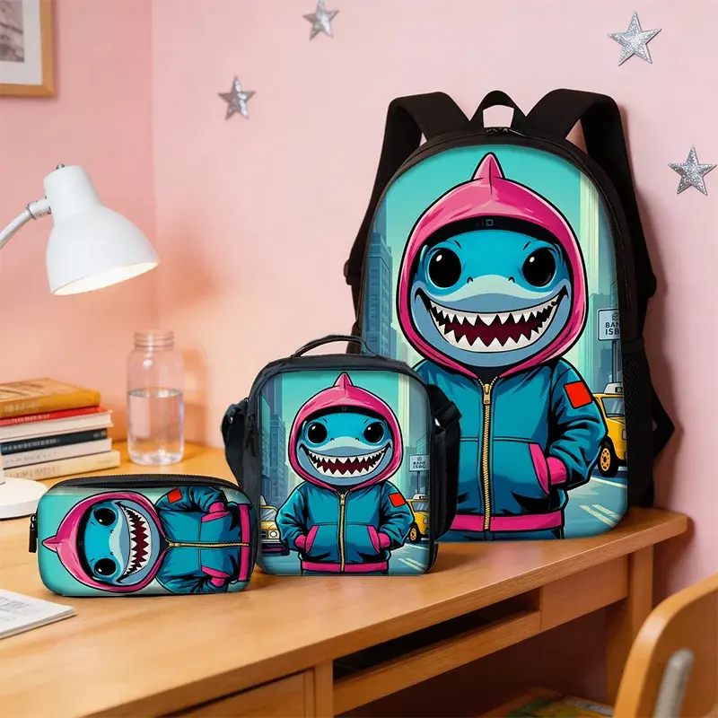 Travel Backpack—Unisex; suitable for students and for carrying laptops and books; blends a style appealing to gamers with the practicality needed for daily commuting.