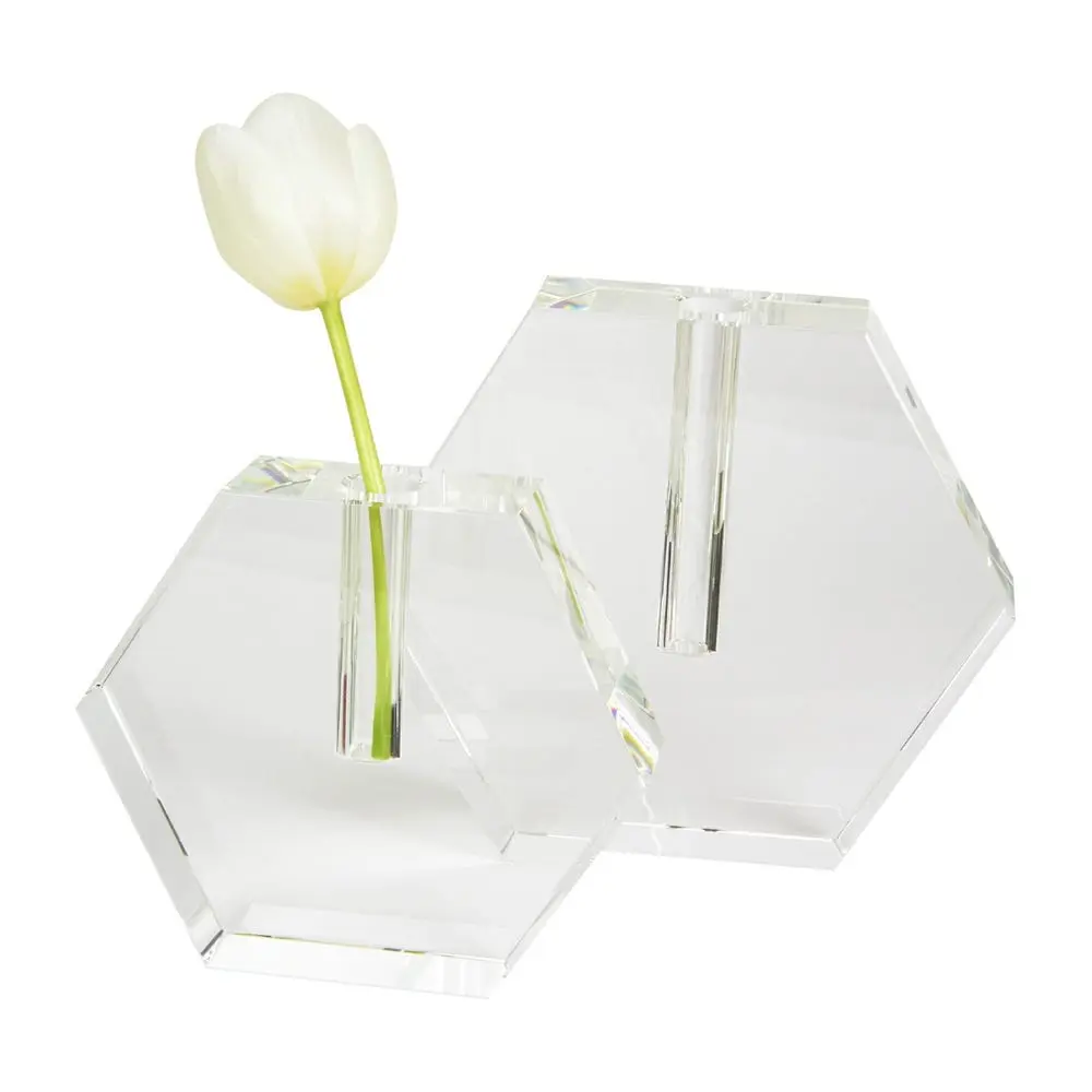 Hex Flat Bud Vase