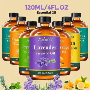 Natural Essential Oils - Lavender, Eucalyptus, Lavender, Frankincense, Lemon, Sweet Orange, Peppermint, Coconut & Vanilla Body Oil - Diffuser, Humidifier, Flavored Air 4oz