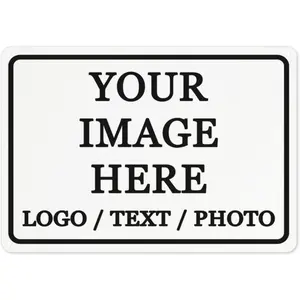 Bulk Custom Metal Signs - Make Your Own Customized Signs for Outdoor, Indoor, Business, Office, Home, Store, Yard, Street, Lawn - Add Your Logo, Text, Photo - 12x8inch