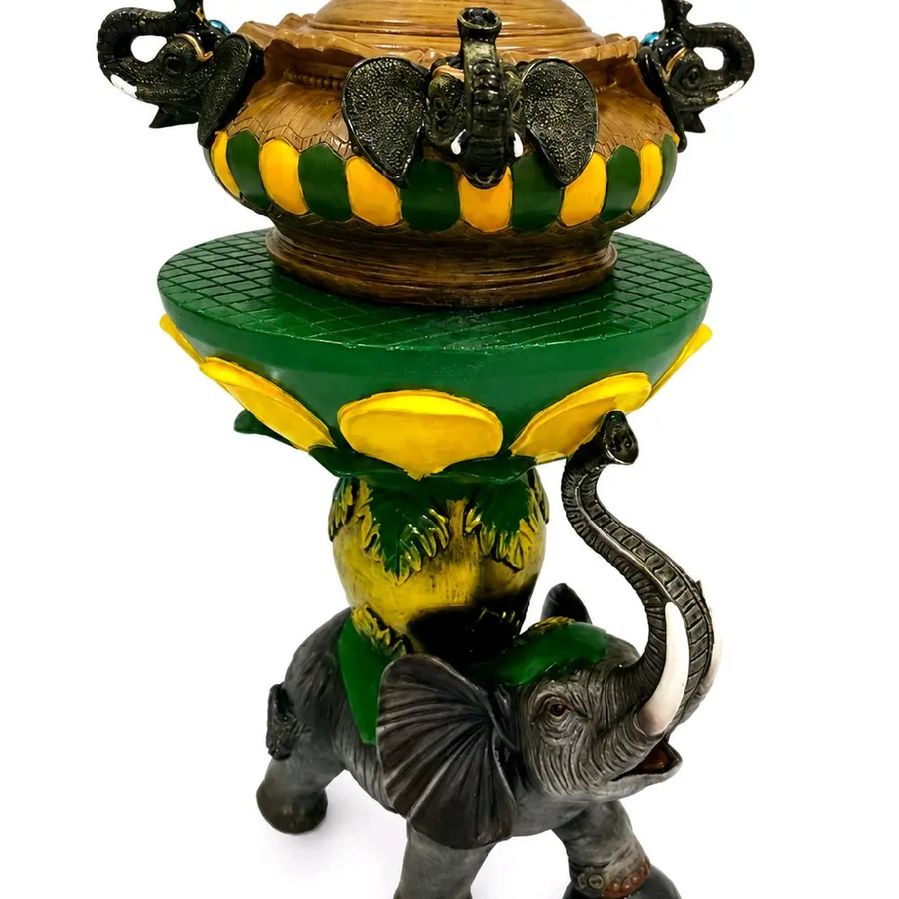 Orula Sopera with Pedestal - Artistic Home Decor Ornaments, Religious Statue Figurine for Santeria Practices, Aura Cleansing and Protection Ornaments