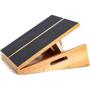 Professional Wooden Slant Board, Adjustable Incline Board, and Calf Stretcher, Stretch Board - Extra Side-Handle Design for Portability, Full-Coverage