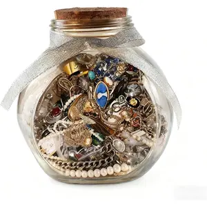 Milky Petal Random 10-60 pieces exquisite surprise women's jewelry sets, including rings, earrings, necklaces, and bracelets. Colors are random, suitable for various occasions, and make a wonderful gift for female friends and family. Suitab