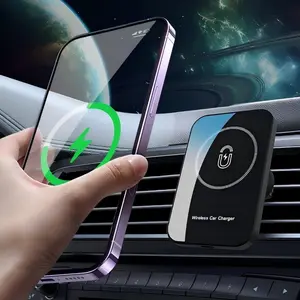 Car Phone Holder Qi Apple iPhone Series & Samsung Wireless Car Vent Charger, 15w Fast Charging Car Mount, Compatible Models