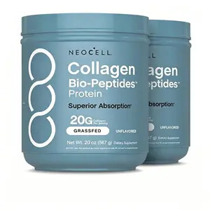 NeoCell Collagen Bio-Peptides Powder  - Grassfed Protein Supplement - Advanced with 18 Essential Amino Acids 20oz