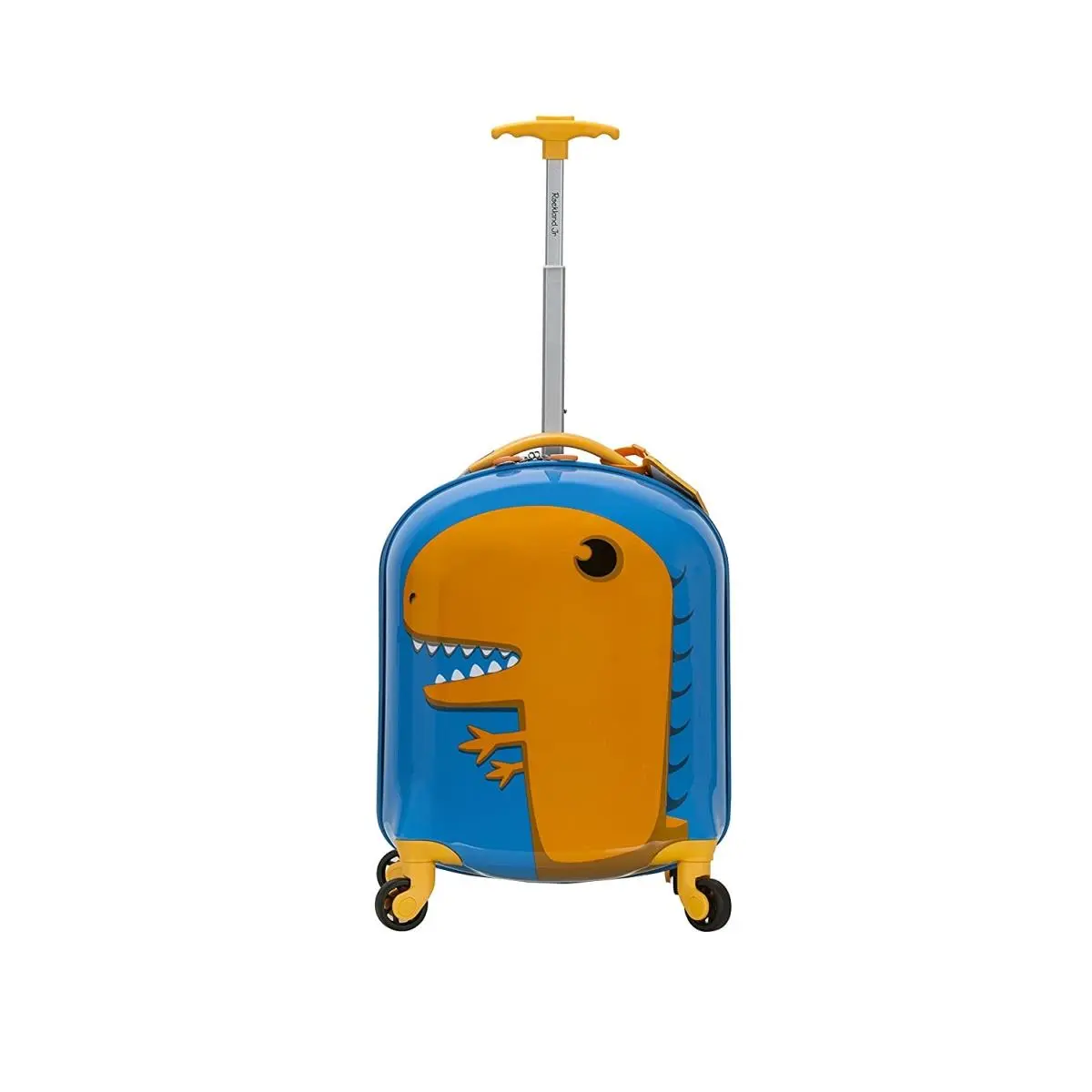 212 MAIN Rockland JR Dinosaur-Printed Polycarbonate Hardshell Carry-On Luggage, Lightweight Rolling Suitcase with Telescopic Pull Handle, Hardshell Luggage