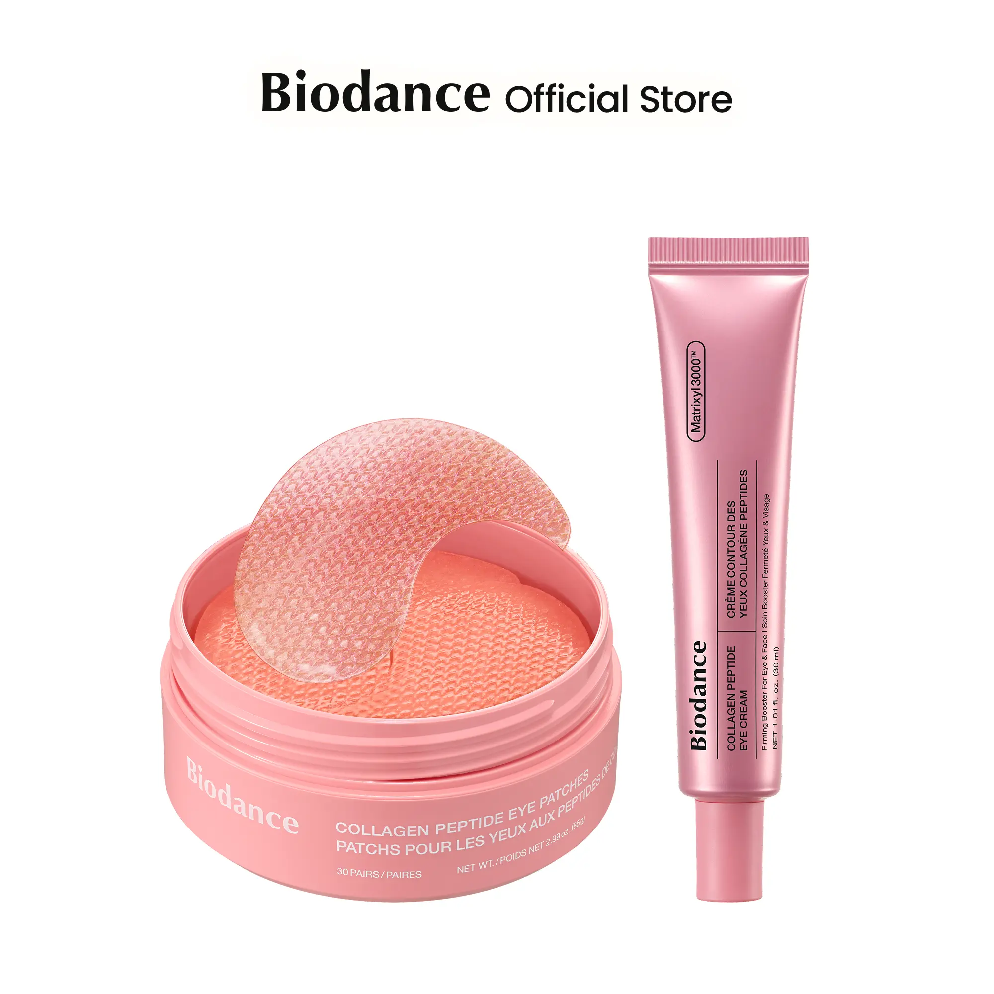[Biodance Official] Collagen Peptide Eye Patch Duo For Wrinkle, Dark Circles & Dark Spots | Collagen Peptide, Caviar PDRN, Vita Niacinamide, Korean Skincare Kit, Under Eye Patches Bundle, Puffy Eyes, Eyebag, Anti-aging, Dull Skin, Brightening