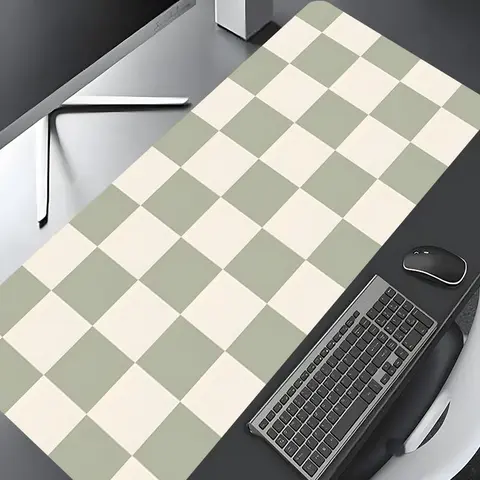 Checkerboard Pattern Desk Pad, Rectangle Gaming Mouse Pad, Non-slip Rubber Pad, Multi-size Mousepad Suitable for Laptop, Desktop Computer Games, Work, Family, Desk Accessory