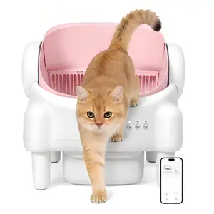 TAYACICY Smart Self-Cleaning Litter Box for Multiple Cats | 10.5L Bin, Open-Top Design, Dual Safety Sensors, Cat Litterbox (Only Supports 2.4G WiFi) petlovers