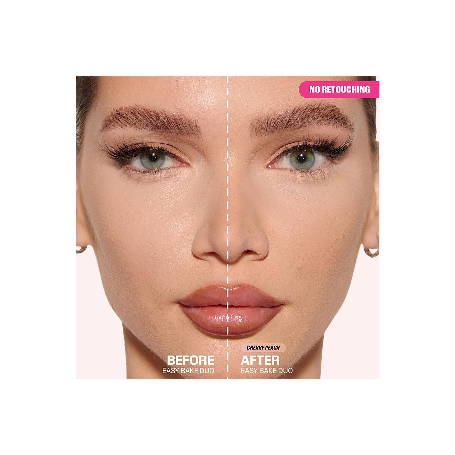 Huda Beauty Easy Bake Loose Powder Duo in Cherry Peach Huda Beauty Easy Bake Loose Powder Duo in Cherry Peach