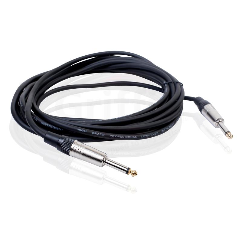 Guitar Cables (4 Pack) Instrument Cord by FAT TOAD - 24 AWG Patch Conductor for Electric or Acoustic