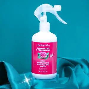 Locsanity Rosewater & Peppermint Daily Moisturizing Refreshing Spray Gentle Nourishing Skin Repair Hydrating Plant-based Vegan Moisturize Hydrate