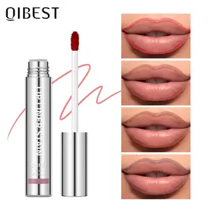 Tear-Off Silver Color Liquid Lip Gloss & Liner, Long-Lasting No Smudge, Non-Sticky Cup, Tear-Off Lip Dye, Lip Honey, Lip Mask, Bubble Lips