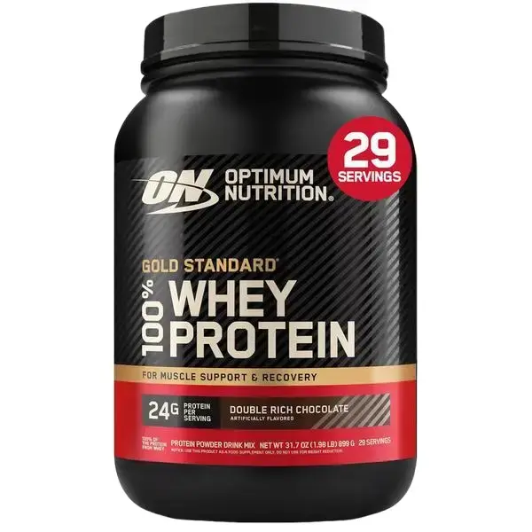 Optimum Nutrition Gold Standard 100% Whey Protein Powder, Double Rich Chocolate 1.98 Pound (Packaging May Vary)