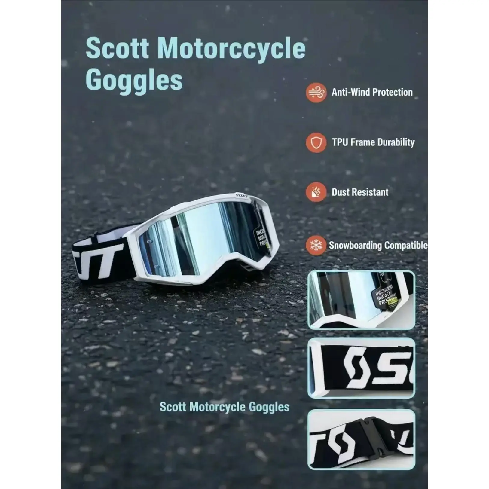 Motorcycle Windproof Goggles Harley Eyewear Skiing Snowboarding Riding, Casual Style, All Seasons, Decorative Lens, Tpu Frame Material, Protective Gear mx atv dirt cycling sunglass outdoor glasses unisex eye glasses bicycle glasses performance eyewear Motorcycle Windproof Goggles Harley Eyewear Skiing Snowboarding Riding, Casual Style, All Seasons, Decorative Lens, Tpu Frame Material, Protective Gear mx atv dirt cycling sunglass outdoor glasses unisex eye glasses bicycle glasses performance eyewear