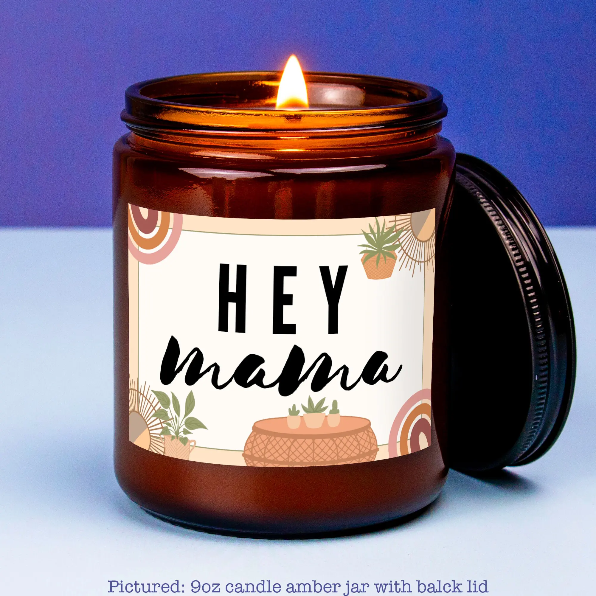 Mom Candle Mothers Day New Mom Gift Candle Grandmom Gift Mothers Birthday Baby Shower Pregnant Expecting Hey Mama