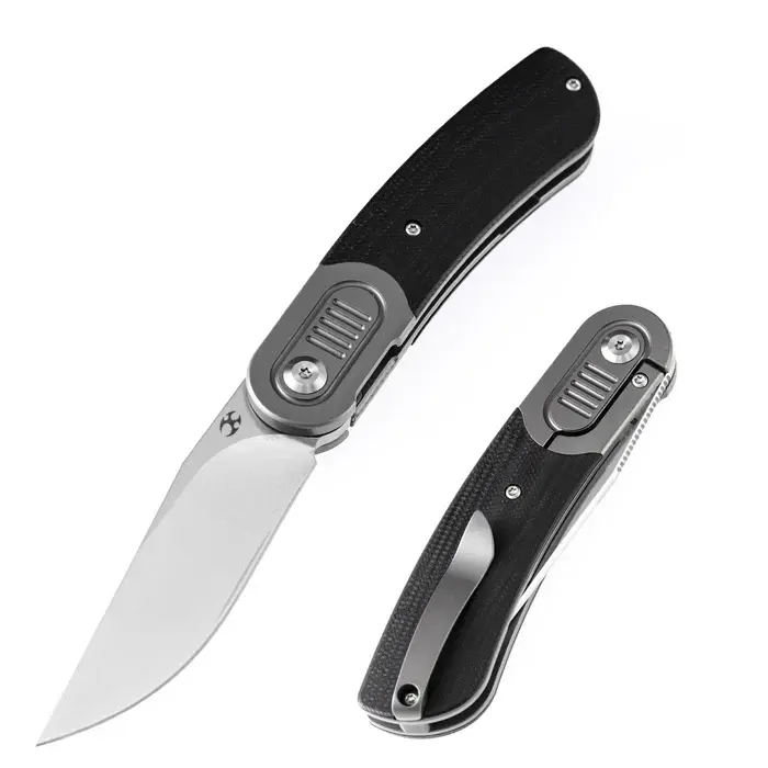 KANSEPT Reverie Pokect Floding Knife Thred Carbon Fiber/G10+ Titanium Bolster Handle (2.92'' CPM S35VN Blade)Justin Lundquist Design-K2025Series