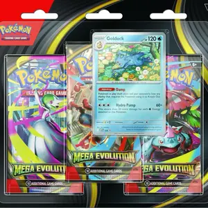 Pokemon Mega Evolution 3-Pack Blister Trading Cards