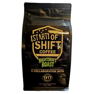 Start of Shift Coffee - Nightshift Roast 12oz Freshly Roasted Ground Coffee for Nightshift Professionals Dark Bold Intensity