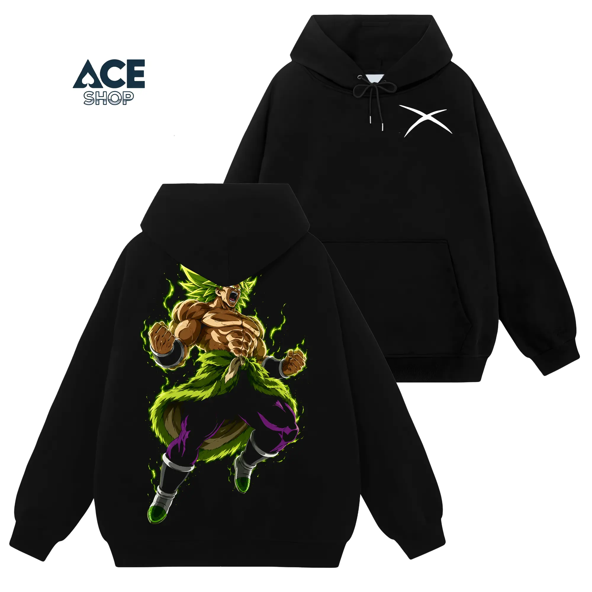 [Ace Shop] Super Broly - Dragon Ball #493 Hoodie T-Shirt Sweatshirt Retro Vintage Unisex Graphic 90s Cotton, Gift For Wibu, Anime Manga Y2K Streetwear