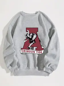 Alabama University Deep Trendy Logo Sweatshirt, Pullover, Long Sleeve, College Apparel, Unisex Fashion Gift, Comfortable Fit, Casual Wear