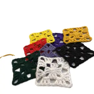 Custom Made Crochet Coasters [Pack of 4] - Handcrafted Coaster With your choice of colors - Four Coasters Custom Made