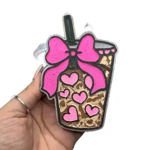 Freshie Iced Coffee Car Freshie with Cute Bow for Your Cute Car Vibes