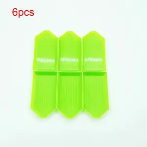 6pcs/set Plastic Diamond Painting Bead Sorting Trays, Craft Jewelry Organizers With Easy Pour Design, DIY Diamond Art Accessorie