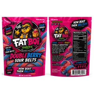 The Fat Boi Double Berry Sour Belts
