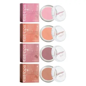 Eelhope Velvet Fine Flash Blush Clay Series, Natural Light And Light Color Red Makeup Cheeks Fine Flash Blush Cla Argan Glitter blush k  beauty  brand Hyaluronic Coral Pink blush