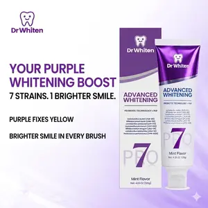 7-Pro Intensive Toothpaste, Upgraded Purple Whitening Formula, 7 Probiotics, Deep Enamel Repair, Long-Lasting Freshness