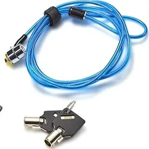 Laptop Security Lock - 6.7ft Hardware Cable Lock with Adhesive Anchors for Anti-Theft - Compatible with Laptop, Tablet, Monitor, Projector - Fit for HP, Lenovo, Dell
