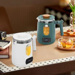 Temperature Control Electric Tea Kettle,Water Boiler and Heater,600w Electric Kettle,6 Functions Health Kettle Used to Make Coffee,Tea,Milk,Water and Hot Chocolate