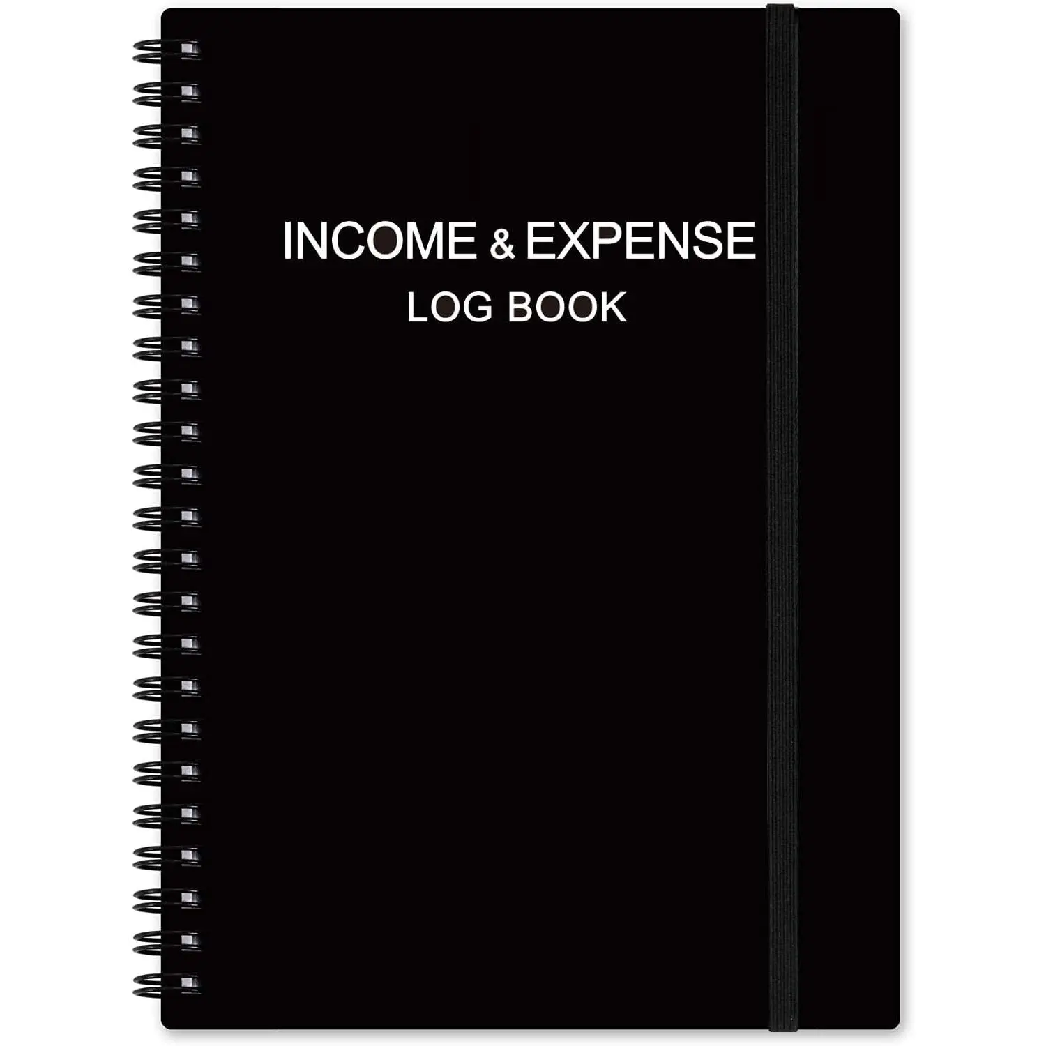 Income & Expense Log Book - A5 Income and Expense Ledger Book for Small Business, Accounting Bookkeeping  Ledger Log Book for Woman and Man, 5.5" x 8.5", Black