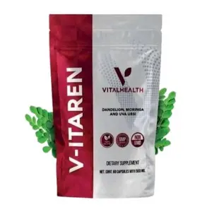 VitalHealth V-Itaren Edible Supplement - Helps Support Kidney & Water Balance - Non-GMO Good Manufacturing Practice Certified Dietary Supplement