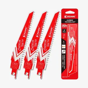 6tpi,6/9 in. Carbide Reciprocating Saw Blade For Hard Wood/Metal Demolition Tool Cutting