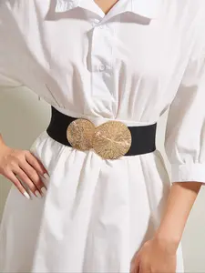 Elegant Elastic Waist Belt for Women, Adjustable Non-Sensitive Material, Perfect Fit Accessory for Daily Wear & Special Occasions