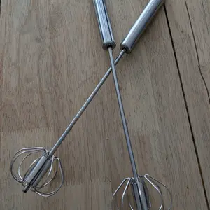 2-Pack Versatile 4-Speed Hand Blender - No Battery Required, Manual Operation, Suitable for Baking and Cooking