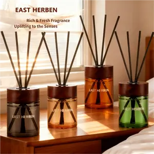 150ml Large Capacity Luxury Reed Diffuser Long Lasting Home Fragrance Oil Odor Eliminator Air Freshener for Bedroom Living Room Bathroom Hotel