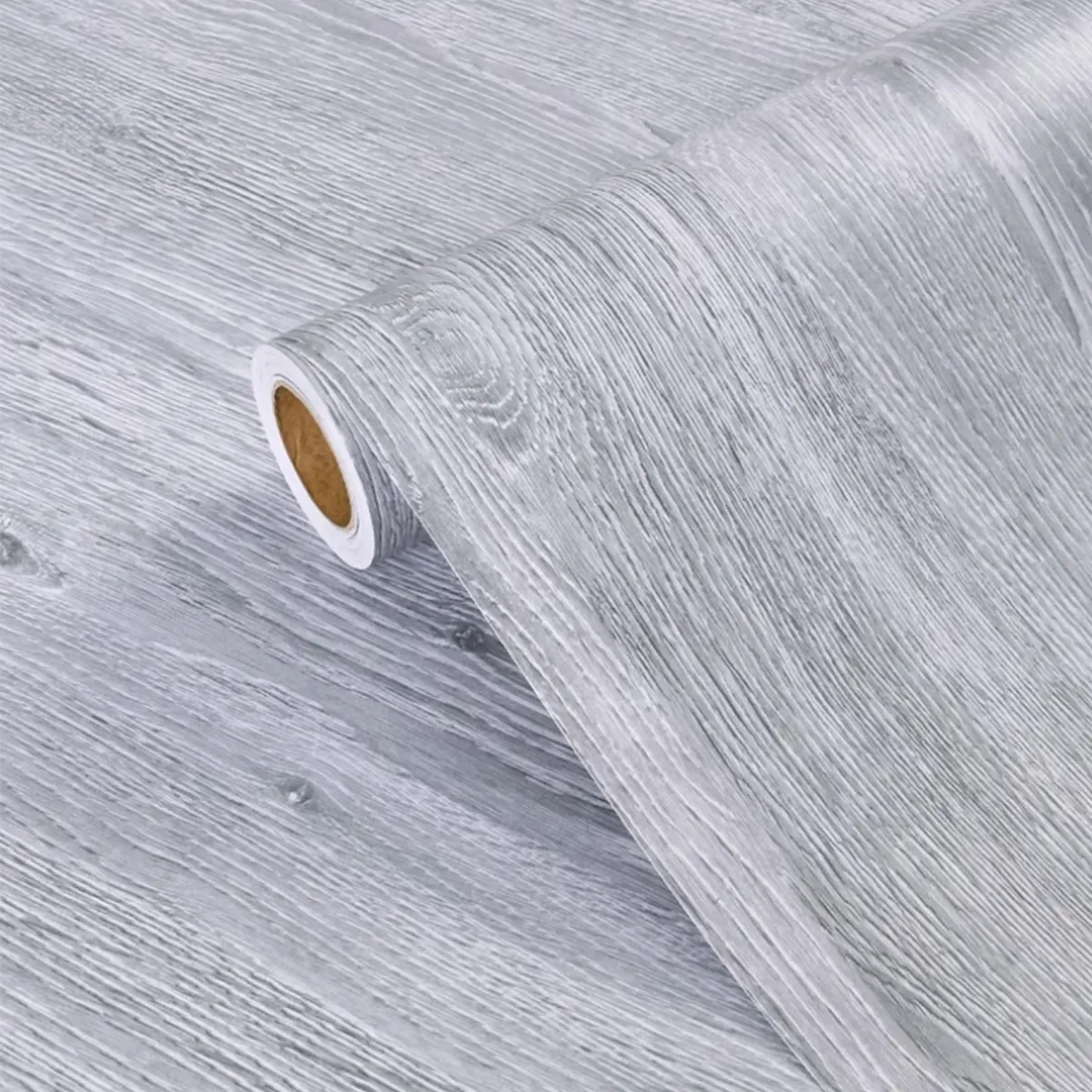 Self-Adhesive Wood Grain Wallpaper, Decorative Wallpaper, Peel and Stick Wallpaper Designs, Waterproof PVC Material, Easy Peel & Stick Design, Ideal for Kitchen Tables Doors Shelves Drawers