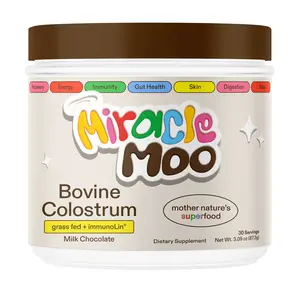 Miracle Moo Colostrum Powder | Chocolate & Orange Flavors | Grass-fed Colostrum with ImmunoLin | | Natural superfood with 400+ bioactive ingredients