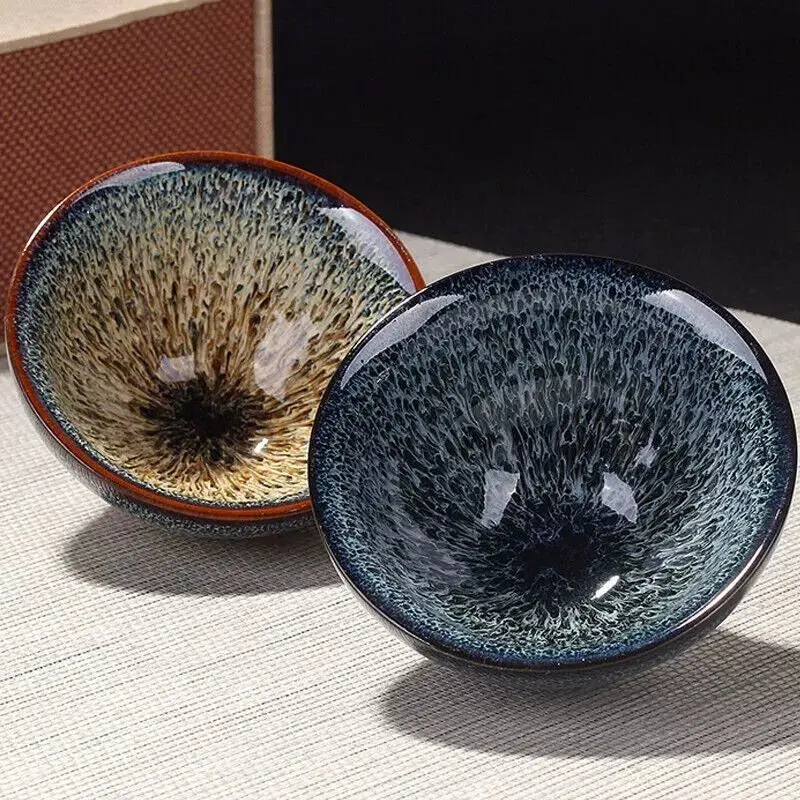 Elegant Jian Zhan Ceramic Tea Bowl for Tea Enthusiasts