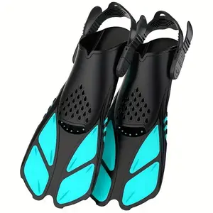 Adjustable Diving Swimming Fins, 1 Pair Open-heel Diving & Swimming Fins for Adults, Unisex Short-distance Use Swimming Fins, Diving Gear