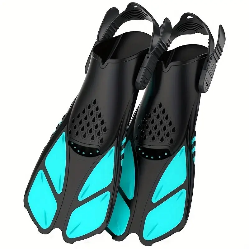 Adjustable Diving Swimming Fins, 1 Pair Open-heel Diving & Swimming Fins for Adults, Unisex Short-distance Use Swimming Fins, Diving Gear, Sport