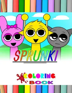 SPRUNKl Coloring Book: Encourage Creativity with 50+ High Coloring Pages for Kids Teens and Adults to Color and Have Fun, Paperback