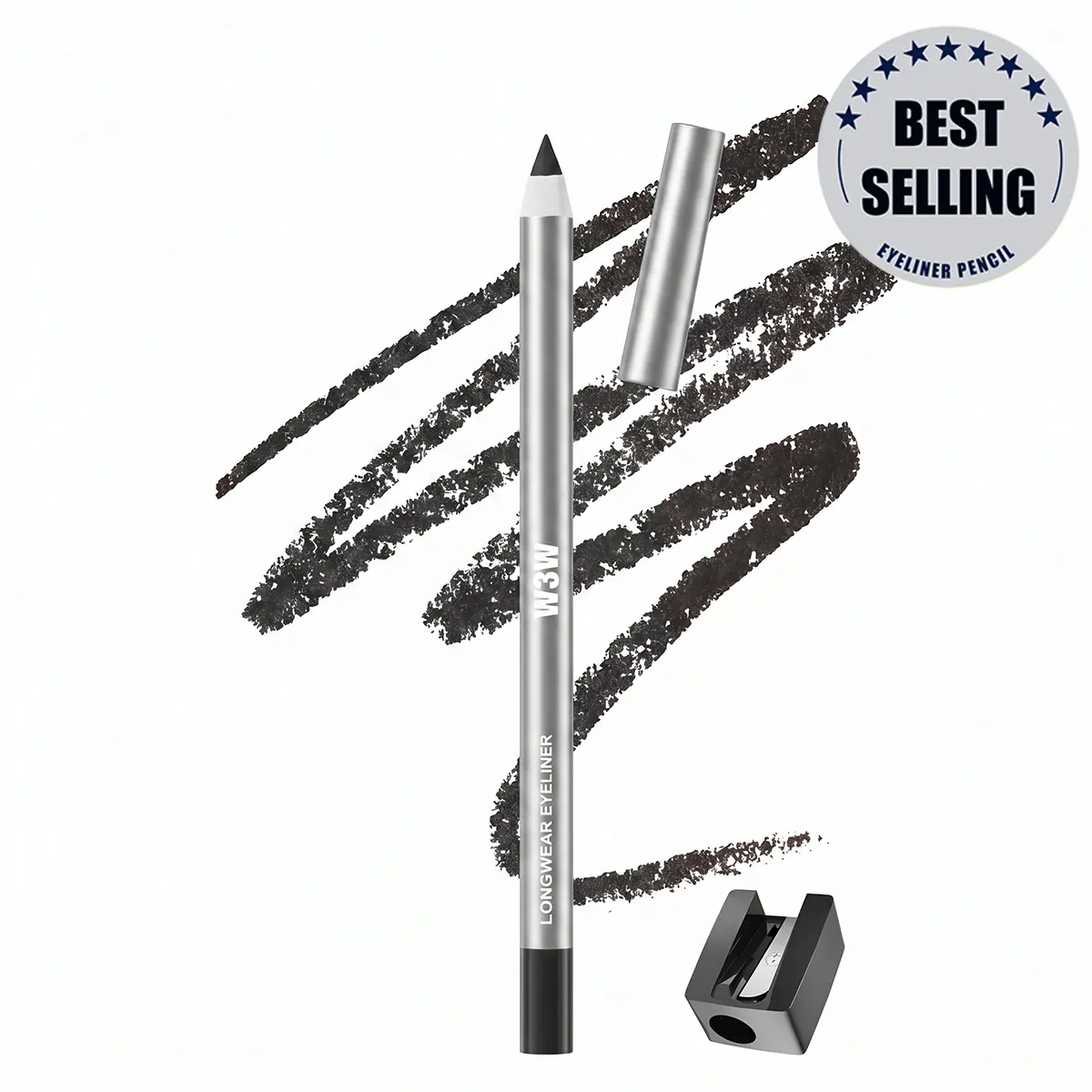 Angle Tip Dark Gel Eyeliner Pencil - Makeup, Gel Liner, Eye Pencil, Ultra-Smooth Creamy Glide, Smudge-Proof, Transfer-Resistant Formula for Lash Line Definition, Precision Winged Eye Looks, Gel Liner Eyeliner