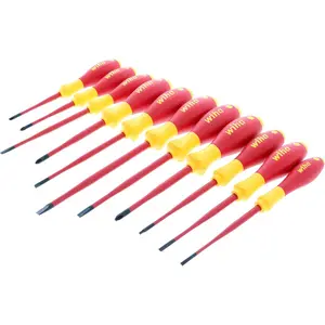 Wiha 32198 Insulated Slim Screwdriver Set, 11-Piece