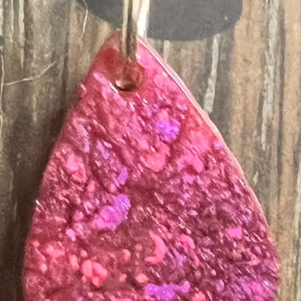 Hand made resin pendant
