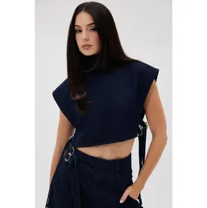 YOU A REAL ONE DENIM BLOUSE